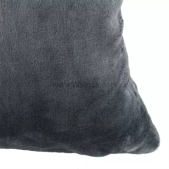 Housse de coussin carrée (60 cm) Doudou Anthracite 2