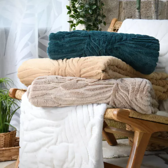 Fleece Plaid (160 cm) Quito Taupe