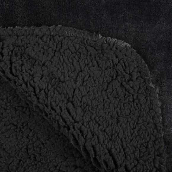 Plaid in pile (160 cm) Michigan Grigio antracite