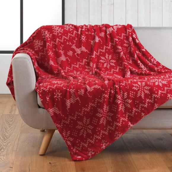Manta polar con bolsa (150 cm) Holly Rojo
