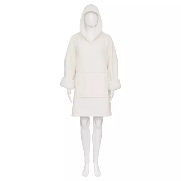 Sweat plaid polaire Noa Ivoire