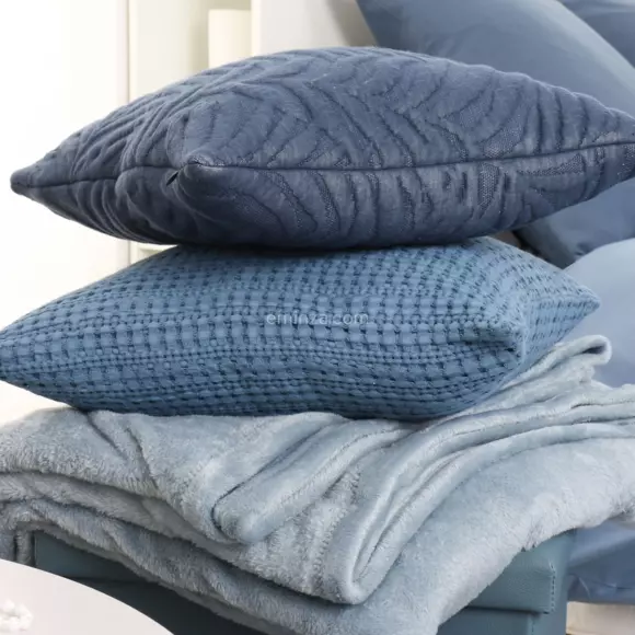 Manta suave (230 cm) Ternura flanel Azul tormenta 3