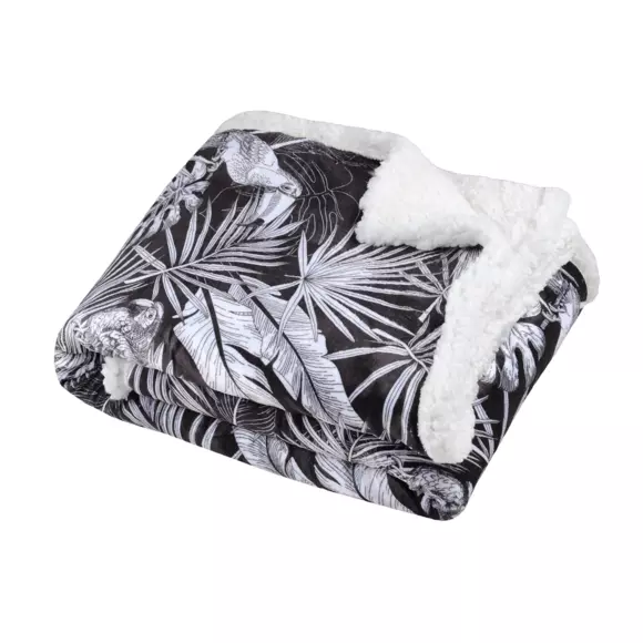 Plaid doux (160 cm) Alaia Noir 2