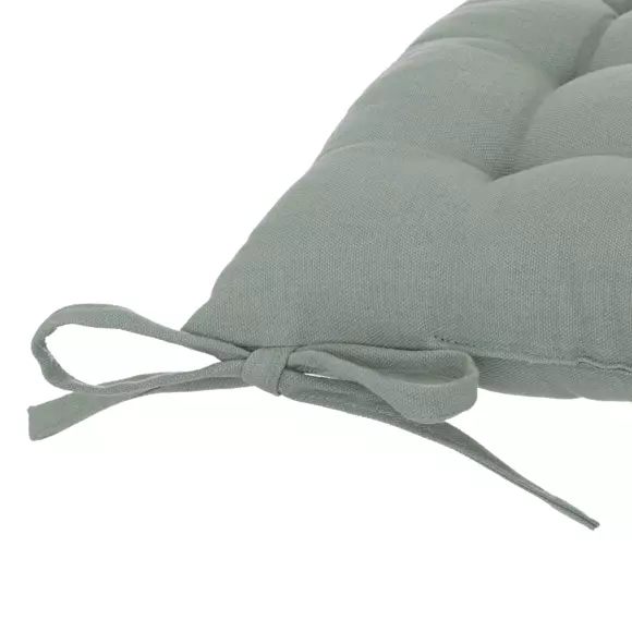 Cojín de silla  cuadrado Anjali Verde celadón