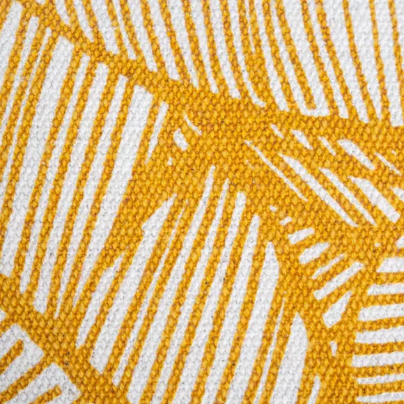 Housse de coussin carrée (40 cm) Tropik Jaune ocre 3