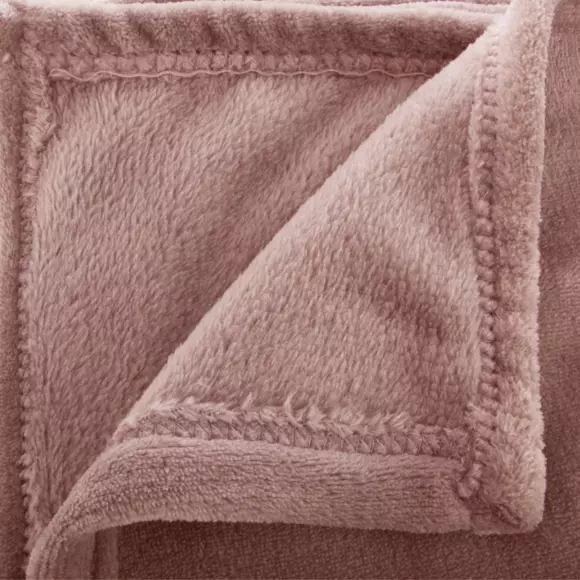 Plaid doux (230 cm) Tendresse flanelle Rose 127