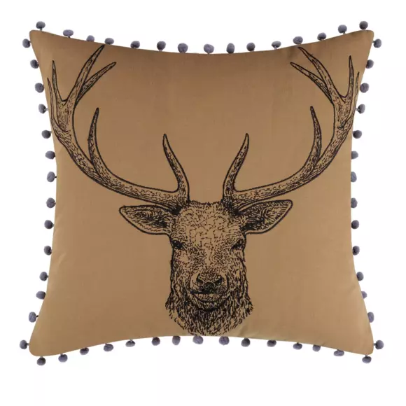 Coussin carré (40 cm) Goldy Marron 3