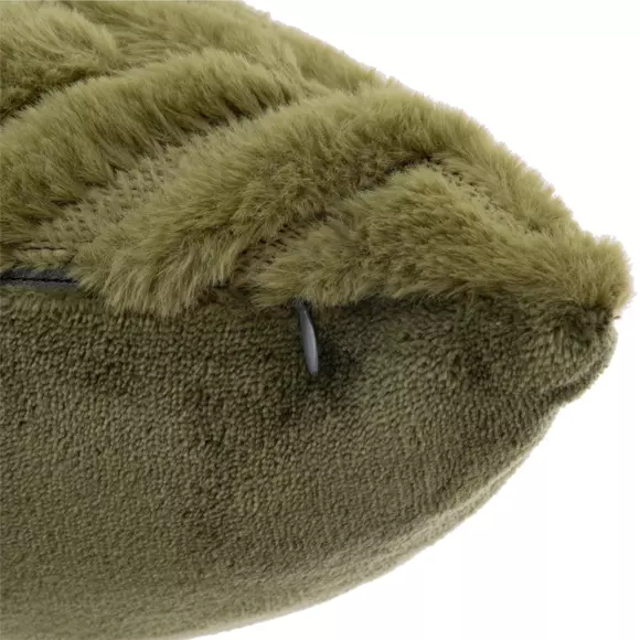 Coussin carré (45 cm) Mara Vert kaki 2