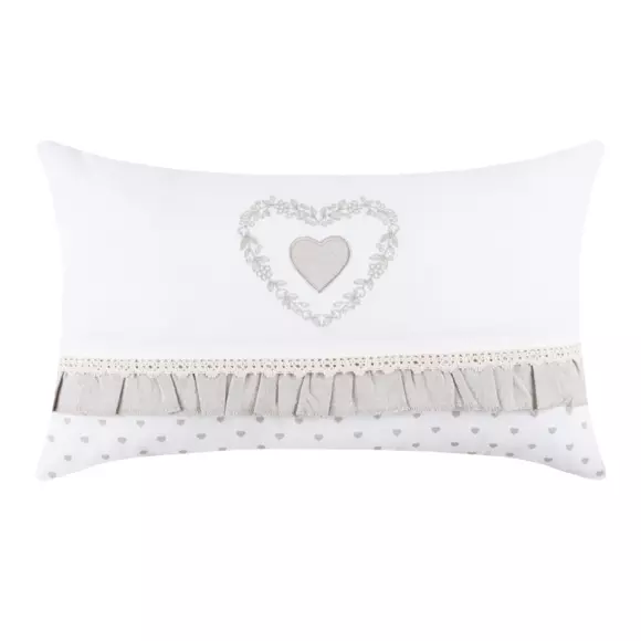 Coussin rectangulaire (50 cm) Berenice Ecru 2