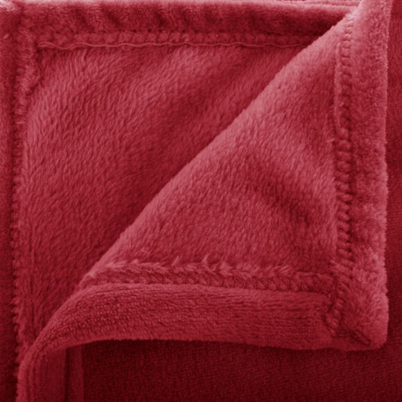 Plaid morbido (230 cm) Tendresse flanel Rosso 127