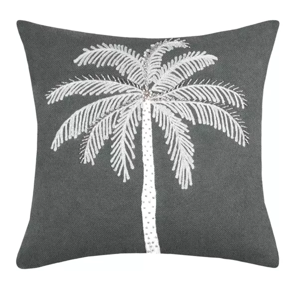 Sierkussen vierkant (40 cm) Bako Smaragdgroen