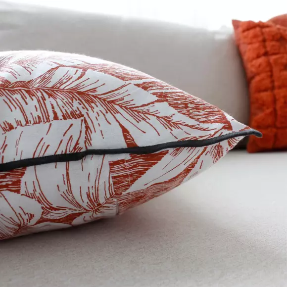 Coussin carré coton (40 cm) Bundi Terracotta 2