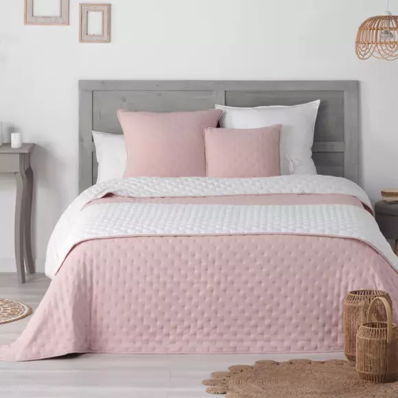 Housse de coussin carrée (60 cm) Mellow Chic Rose 2