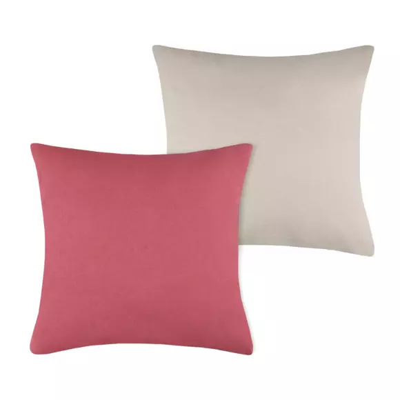 Coussin carré (50 cm) Duo Violet pourpre