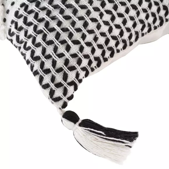 Housse de coussin carrée coton (40 cm) Sally Blanche