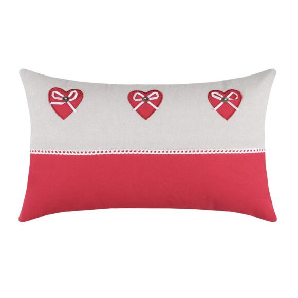 Coussin rectangulaire Pauline Rouge 2