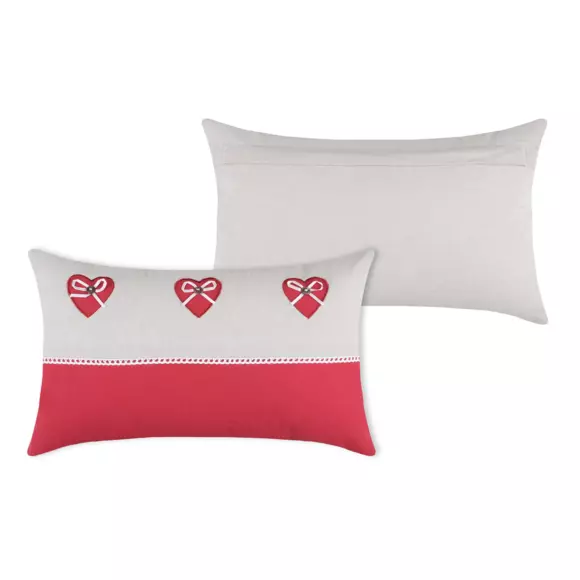 Cojín rectangular Pauline Rojo 3