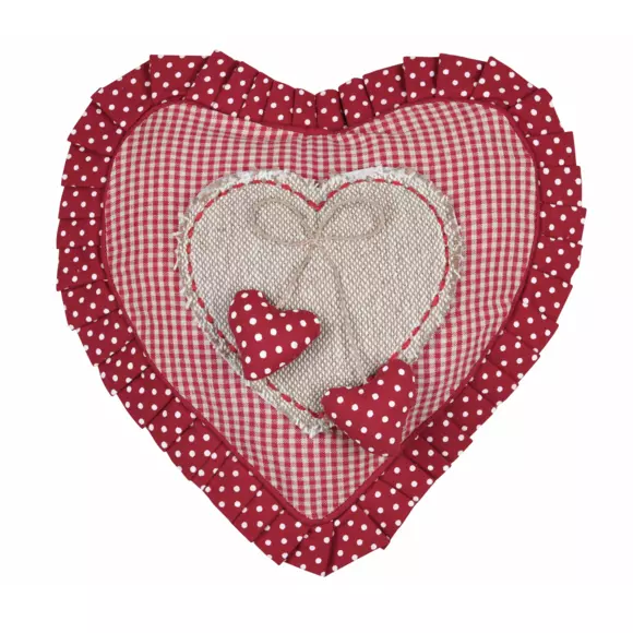 Cojín corazón Marianne Rojo