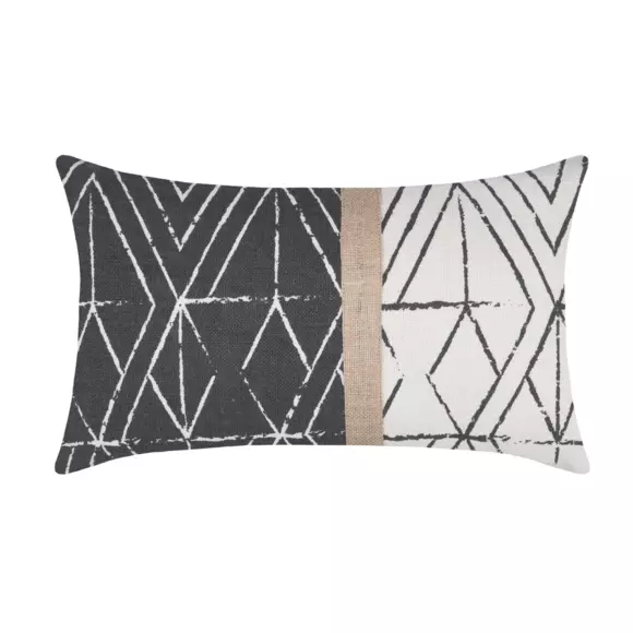 Coussin rectangulaire coton (50 cm) Tampa Gris ardoise