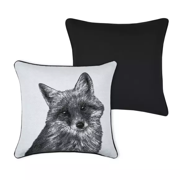 Coussin carré (40 cm) Clairière Blanc