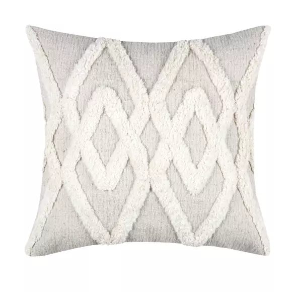 Coussin carré coton (40 cm) Tampa Ecru