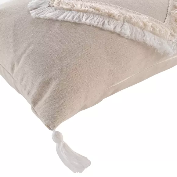 Coussin rectangulaire (50 cm) Malory Blanc