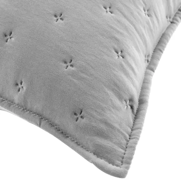 Housse de coussin carrée (40 cm) Mellow Chic Grise 3