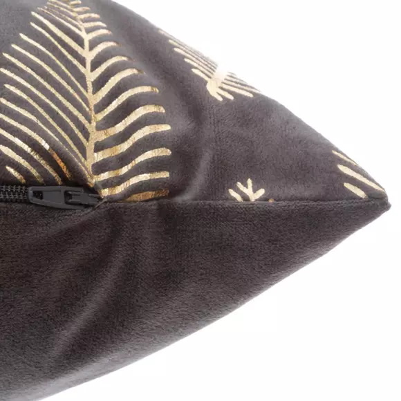 Cojín rectangular terciopelo Oro Tropic  Gris 2