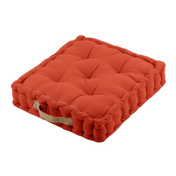 Cuscino da pavimento (45 cm) Duo Rosso terracotta 2