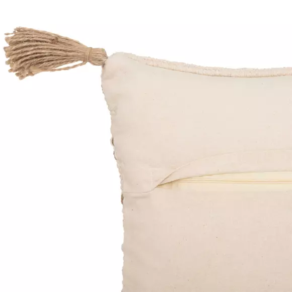 Coussin carré jute (40 cm) Bota Ivoire 3