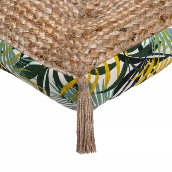 Coussin de sol jute (38 cm) Tropic Multicolore 2