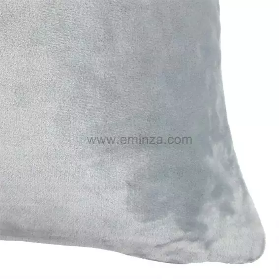 Housse de coussin carrée (40 cm) Doudou Gris clair 2