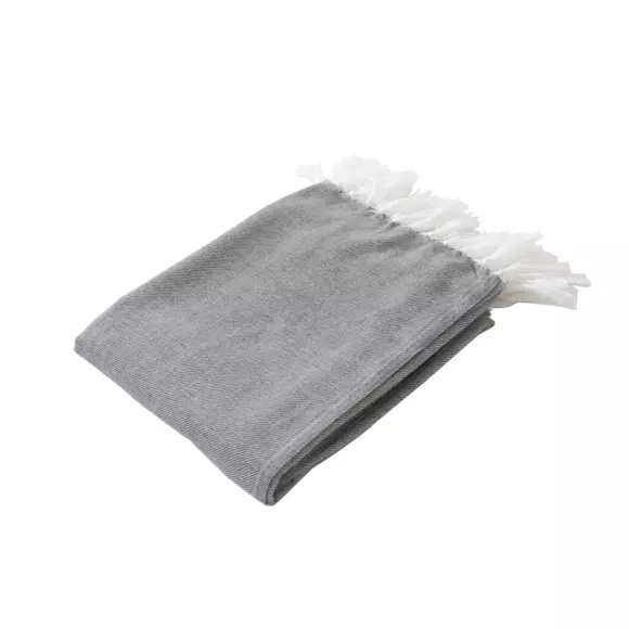 Manta canapé (150 cm) Harmony Gris claro 2