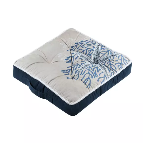 Cojín de suelo cuadrado (45 cm) Carnac Azul 3
