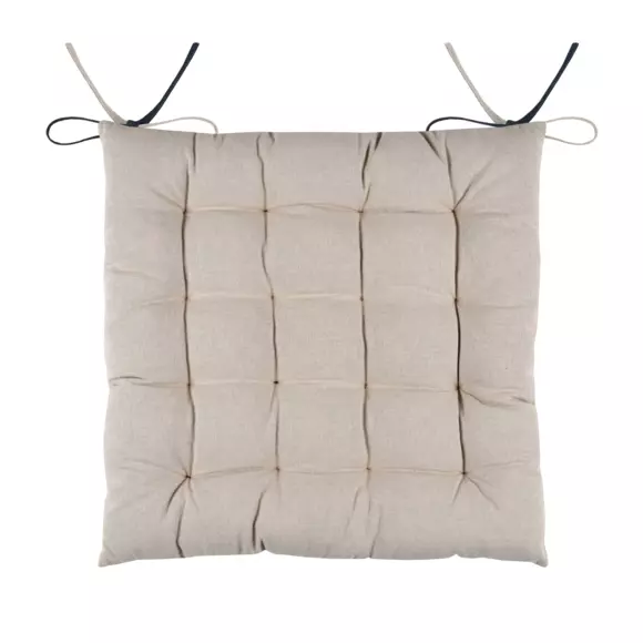 Coussin de chaise carré Duo Bleu marine