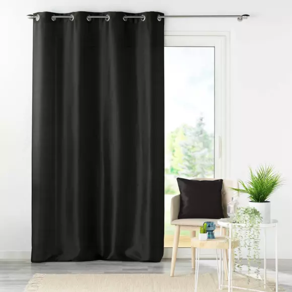 Funda para cojín  Shantung Shana Negro 3