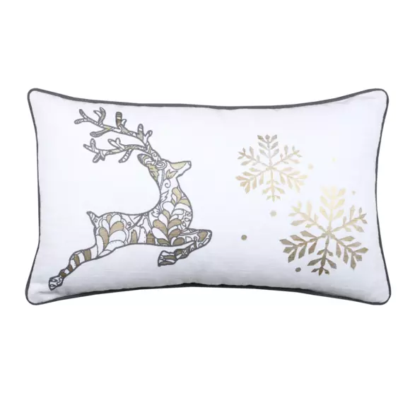Coussin rectangulaire (50 cm) Lumineux Blanc 3