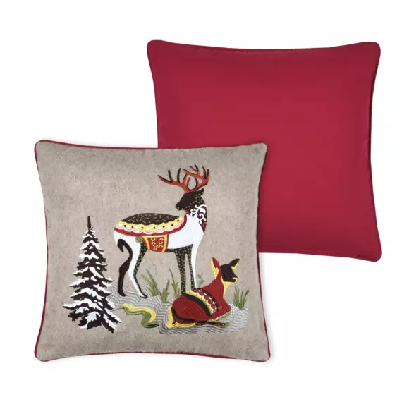 Coussin carré (45 cm) Folkwood Multicolore 3