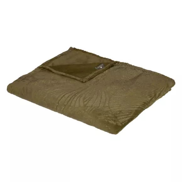 Plaid doux (230 cm) Filo Vert kaki 2