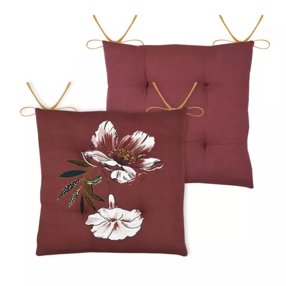 Stoelkussen Curiosity Bruinrood 2