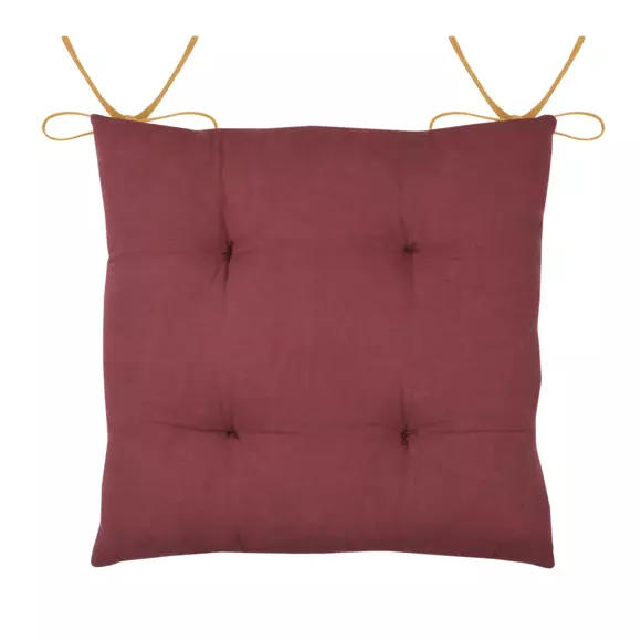 Coussin de chaise Curiosity Rouge grenache 3