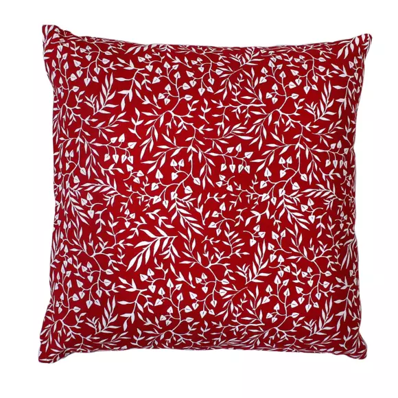 Coussin carré coton (40 cm) Solden Rouge 3