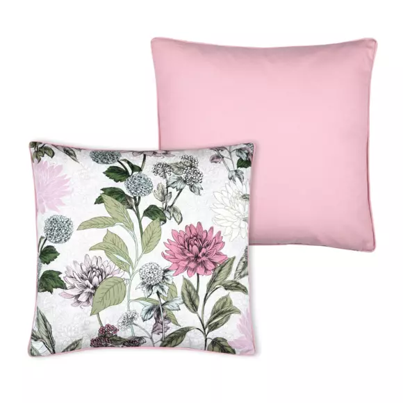 Coussin carré (50 cm) Clothilde Rose 3