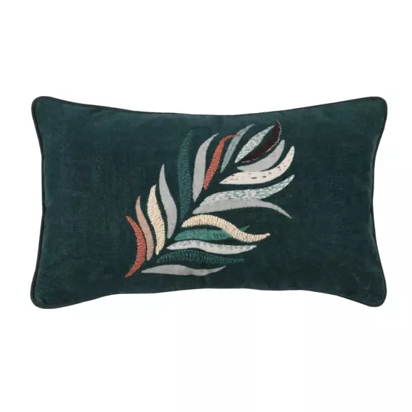 Coussin rectangulaire (50 cm) Bolivie Vert émeraude 3