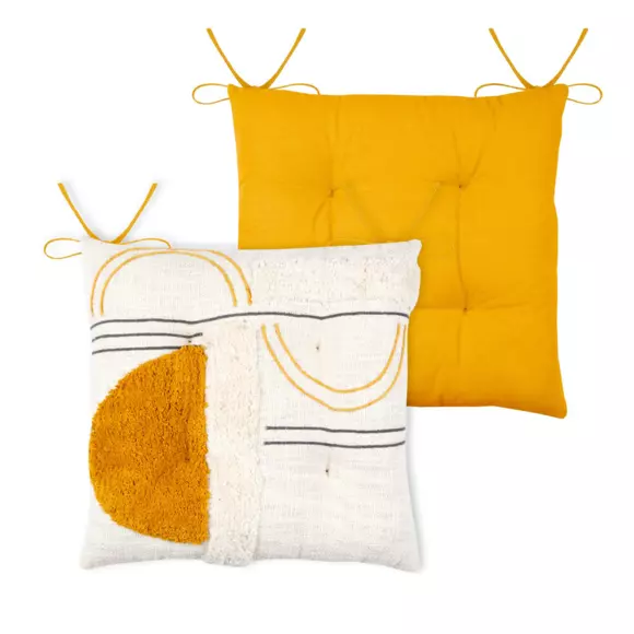 Coussin de chaise Lenny Ecru 3