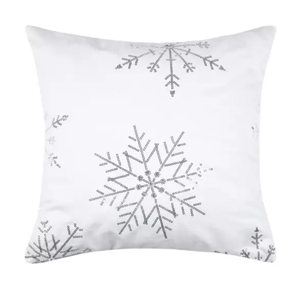 Coussin carré (40 cm) Lumineux Argent 3