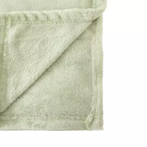 Plaid doux (200 cm) Row Vert céladon 2