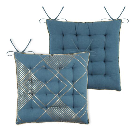 Cuscino per sedia Hoffmann Blu anatra 2