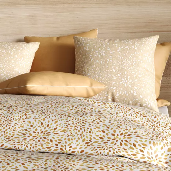 Funda Nórdica y dos fundas para almohada en algodón (240 cm) Hanabi Marrón 2