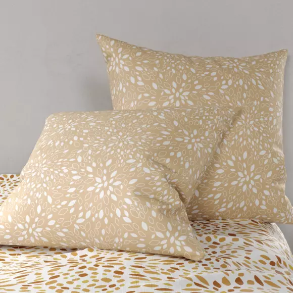 Funda Nórdica y dos fundas para almohada en algodón (240 cm) Hanabi Marrón 3